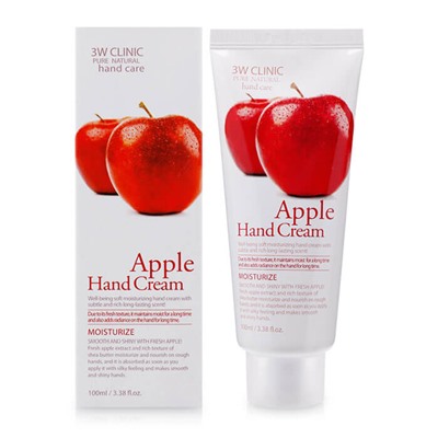 [3W CLINIC] Крем для рук ЯБЛОКО Moisturizing Hand Cream Apple, 100 мл
