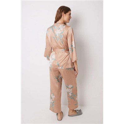 Women'secret Conjunto pijama 3 piezas nude