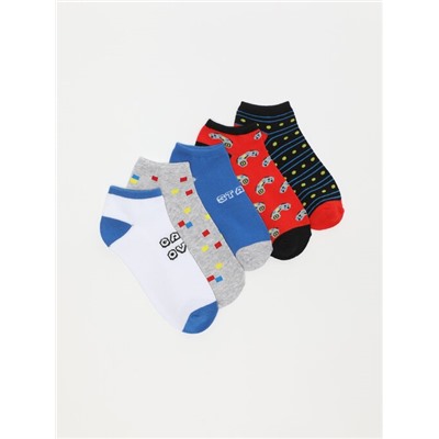 PACK OF 5 PAIRS OF SOCKS WITH VIDEO GAME PRINTS