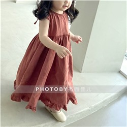 Корейская версия летнего платья для девочки