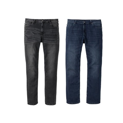 LIVERGY® Jeans Herren, gerade geschnitten, in 5-Pocket-Style, hoher Baumwollanteil