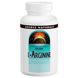 Source Naturals, L-аргинин, Свободная форма, 1000 мг, 100 таблеток