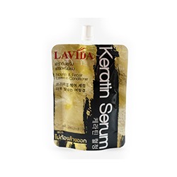 Кератин серум для волос питательный и восстанавливающий кондиционер 50 мл / Lavida Keratin Serum Nourish & Repair Leave-In Conditioner 50 ml