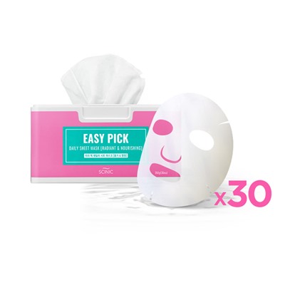★SALE★ Easy Pick Daily Sheet Mask (Radiant & Nourishing), Набор ежедневных питательных масок