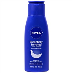 Nivea, Обогащенный эфирными маслами лосьон для тела, с миндальным маслом, 2.5 ж. унции (75 мл)