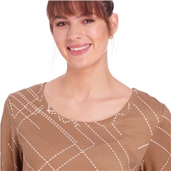 Damen Langarmshirt mit Allover-Muster