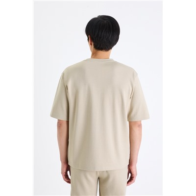 Camiseta oversize - Beige