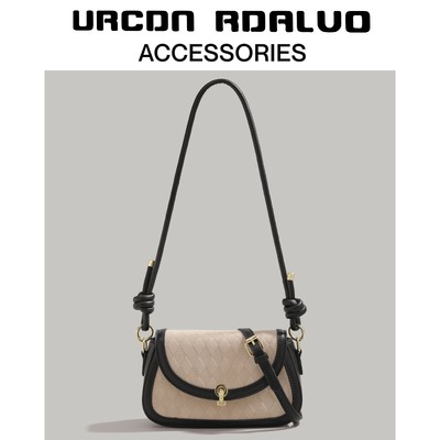 URCON RDALUO зеленая сумка женская 2023 новая сумка темпераментная багетная сумка простая сумка на одно плечо