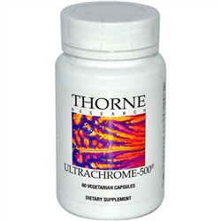 Thorne Research, UltraChrome-500, 60 капсул в растительной оболочке
