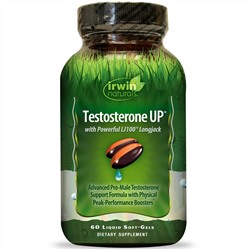 Irwin Naturals, Testosterone UP, 60 жидкостных желатиновых капсул