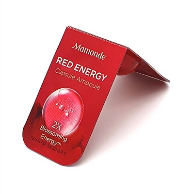 Mamonde Red Energy Capsule Ampoule Восстанавливающая антиоксидантная ампула, 1,5 мл.
