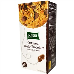 Kashi, Мягкое домашнее печенье, с овсяными хлопьями и черным шоколадом, 8,5 унций (240 гр)