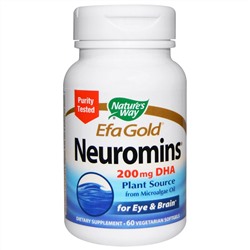 Nature's Way, EFA Gold, Neuromins, ДГК, 60 вегетарианских жидких гелевых капсул