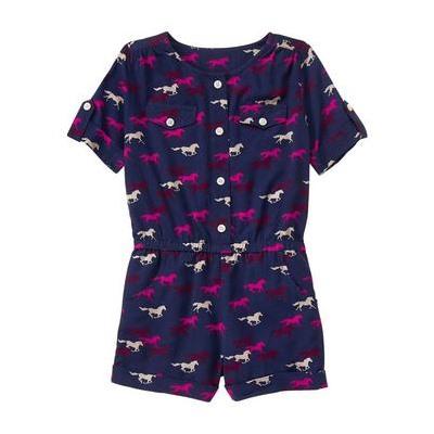 Pony Print Romper