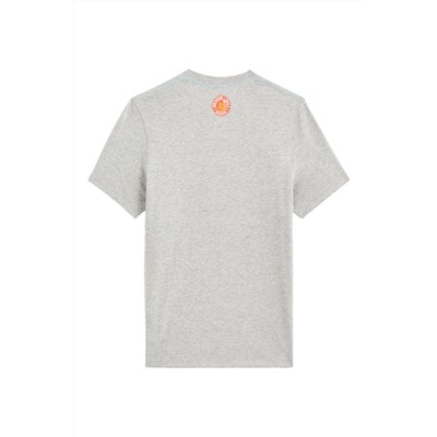 Camiseta Vegeta Dragon Ball Super Gris claro jaspeado