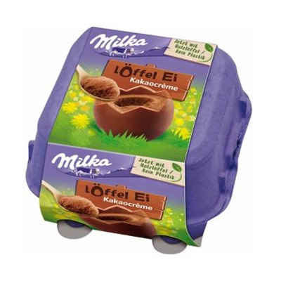 Milka Löffel-Ei Kakaocrème 4x34g