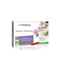 ArkoPharma ArkoFluides - Transit Intestinal - Transit Confort Intestinal - BIO 20 ampoules
