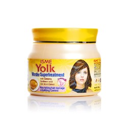 Восстанавливающая маска против выпадения волос с желтком, женьшенем, шелком и витамином Е от Isme 250 мл / Isme Yolk Silk Worm Ginseng Sunflower Hair Damaged Treatment 250 ml