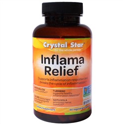 Crystal Star, Inflamma Relief (облегчение при воспалении), 60 вегетарианских капсул