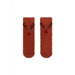 Calcetines antideslizantes Rojo teja