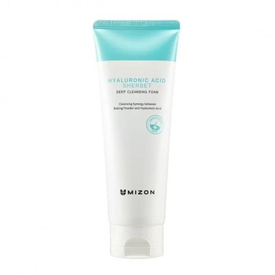 MIZON HYALURONIC ACID SHERBET DEEP CLEANSING FOAM Глубокоочищающая пенка для умывания с гиалуроновой кислотой 150мл