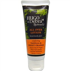 Hugo Naturals, Лосьон для всего тела, ваниль и сладкий апельсин, 3,4 жидких унций (100 мл)