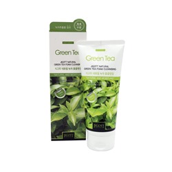 JIGOTT Natural Green Tea Foam Cleansing Пенка для умывания с экстрактом зеленого чая 180мл