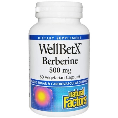 Капсулы Natural Factors WellBetX Berberine, 500 мг, 60 шт.