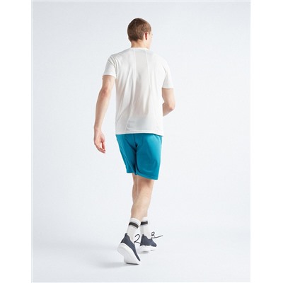 Reflective Print Sports Shorts, Men, Blue