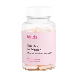 Kinds Essential For Women Multivitamin 60 Kapsül Vegan Takviye Edici Gıda KM50001