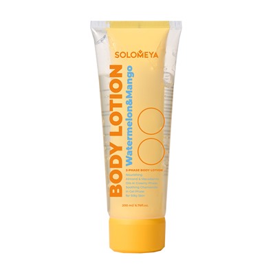 [SOLOMEYA] Лосьон для тела двойной АРБУЗ И МАНГО Dual-Phase Body Lotion Watermelon&Mango, 200 мл