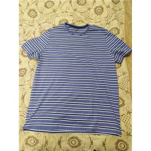 LIVERGY® T-Shirt Herren, 3 Stück, mit Rundhals oder V-Ausschnitt, hoher Baumwollanteil цвет Streifen/blau/grau, размер XL