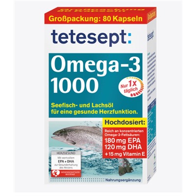 Omega-3 1000 Kapseln 80 St., 117,2 g