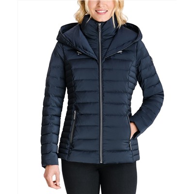 MICHAEL Michael Kors Hooded Stretch Packable Down Puffer Coat, Created for Macy's