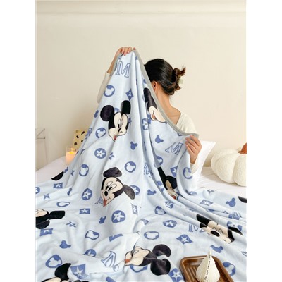 Детское Одеяло с рисунком Диснея, Утолщенное Одеяло Из Молочного Флиса для Отдыха