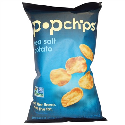 Popchips, Potato Chip, Sea Salt, 3.5 oz (99 g)