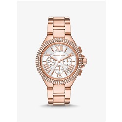 Oversized Camille Pavé Rose Gold-Tone Watch