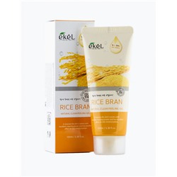 [EKEL] Пенка для умывания нежная КОРИЧНЕВЫЙ РИС Rice Bran Foam Cleanser, 100 мл