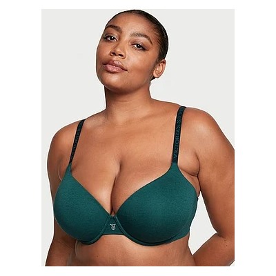 Lightly Lined Cotton Demi Bra in Cotton