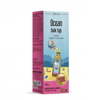 Рыбий жир омега-3 жидкий Ocean Balic Yagi Omega 3, 150 мл фруктовый аромат