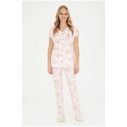 Kadın Somon Pijama Takımı