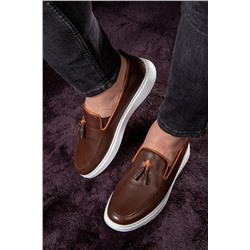 Ducavelli Fringe Hakiki Deri Erkek Günlük Ayakkabı, Loafer Ayakkabı, Hafif Ayakkabı, Yazlık Ayakkabı 8683249502591