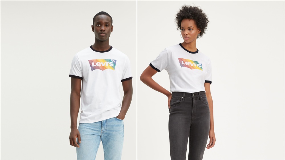 Pride t shirt levis on sale