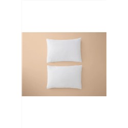 English Home Novella Premium Soft Cotton 2'li Yastık Kılıfı 50x70 cm Beyaz 10040265