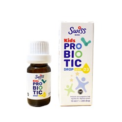 Swiss BORK Probiotic Kids Пробиотики для детей с витамином D3 в каплях