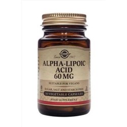 Solgar Alpha Lipoic Acid 60 Mg 30 Bitkisel Kapsül 33984000551