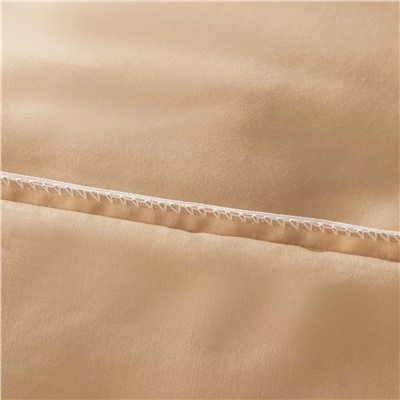 Комплект постельного белья Однотонный Сатин Премиум широкий кант OCPK026