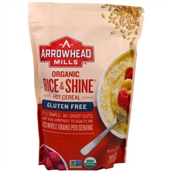 Arrowhead Mills, Цкльнозерновая каша, Organic Rice & Shine 24 унции (680 г)