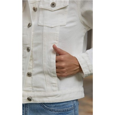 Куртка джинсовая женская P312-1221 белая