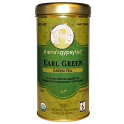 Zhena's Gypsy Tea, Зеленый чай Earl, 22 чайных пакетика, 1,55 унции (44 г)